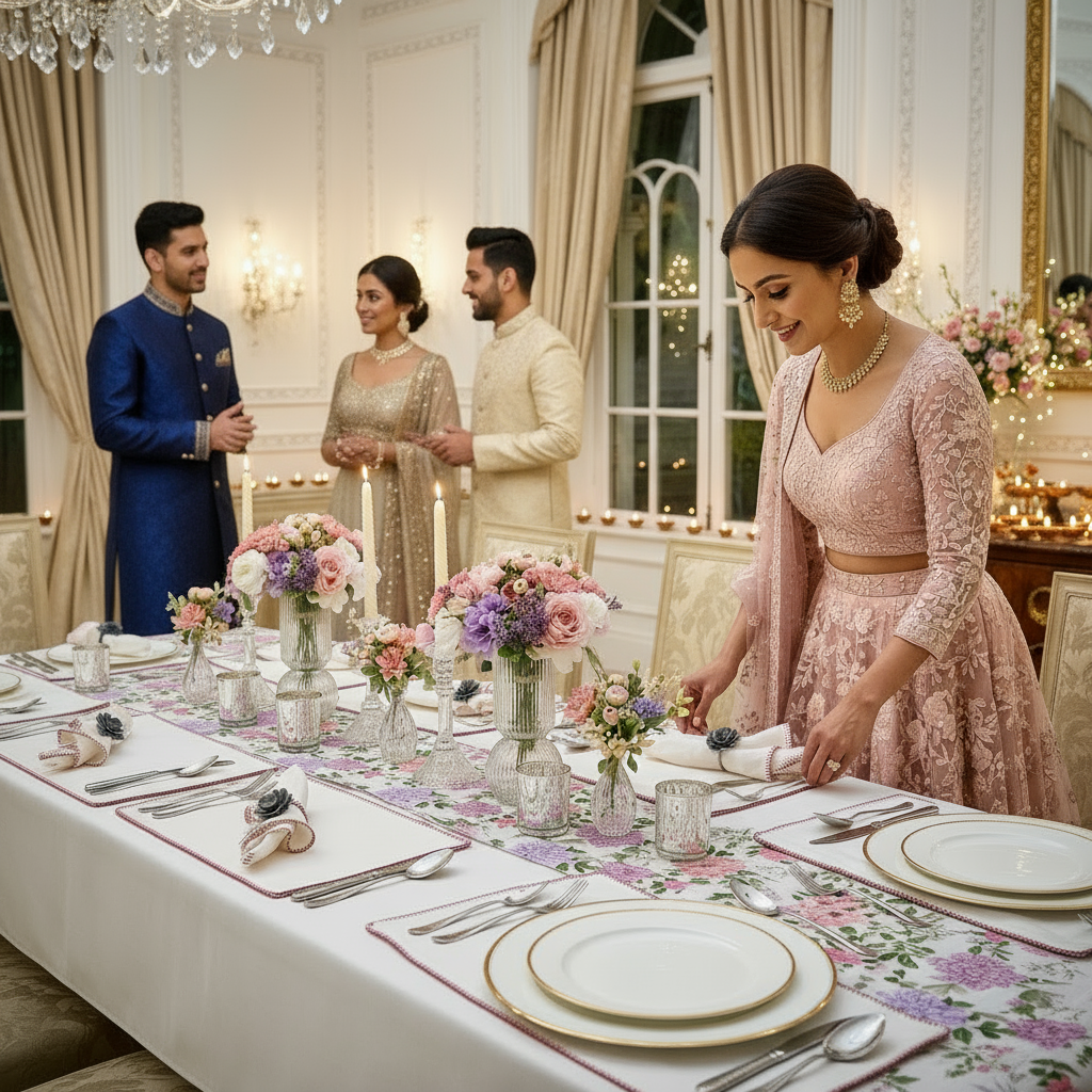 English Rose Garden Tablescape
