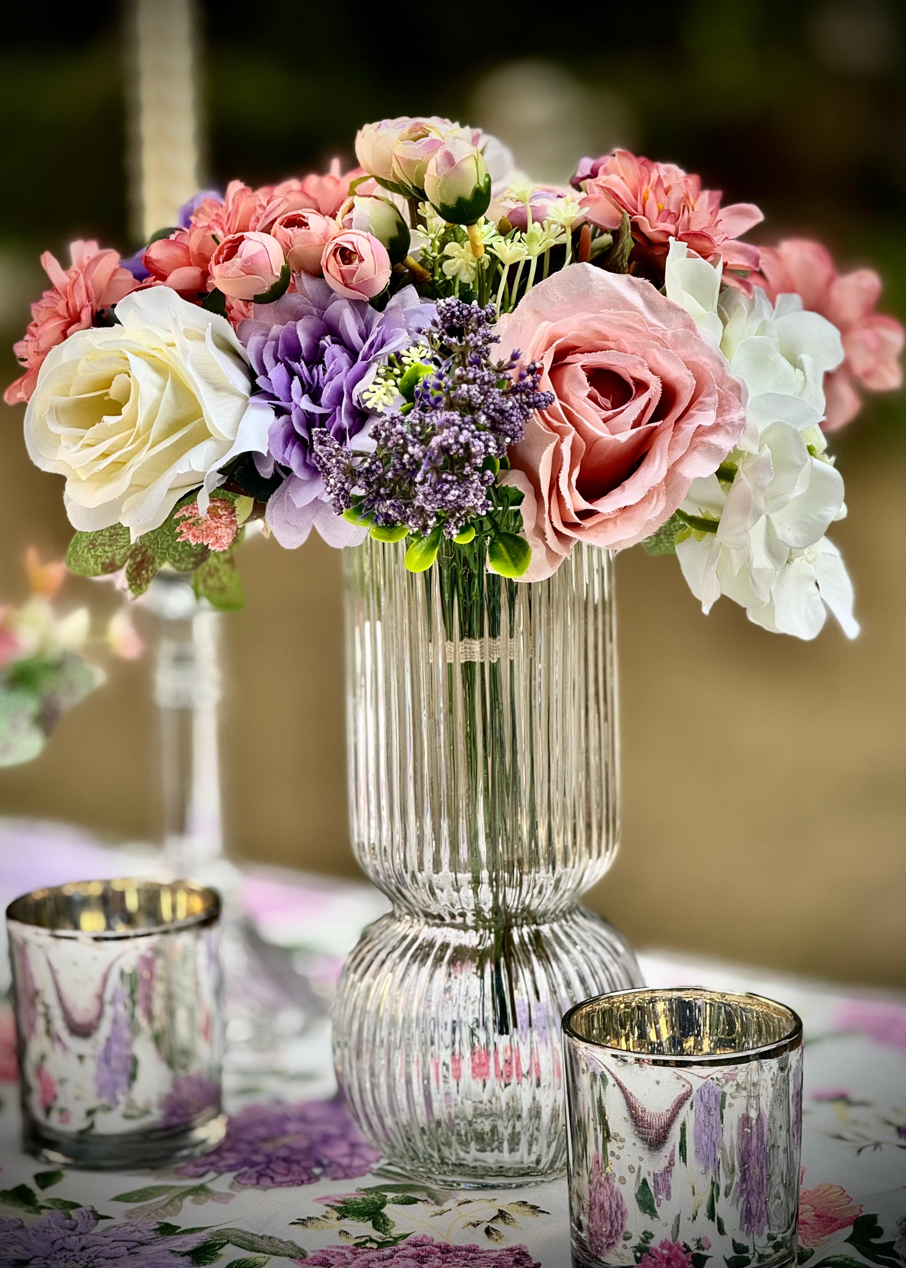 English Rose Garden Tablescape