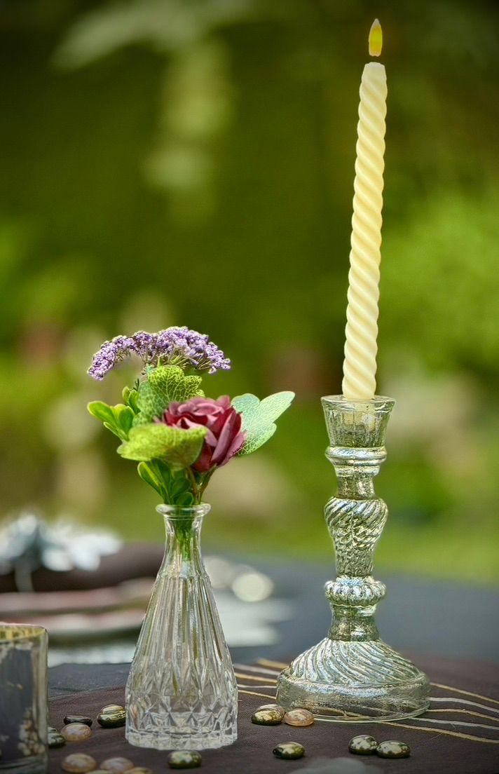 Silver Bloom Tablescape
