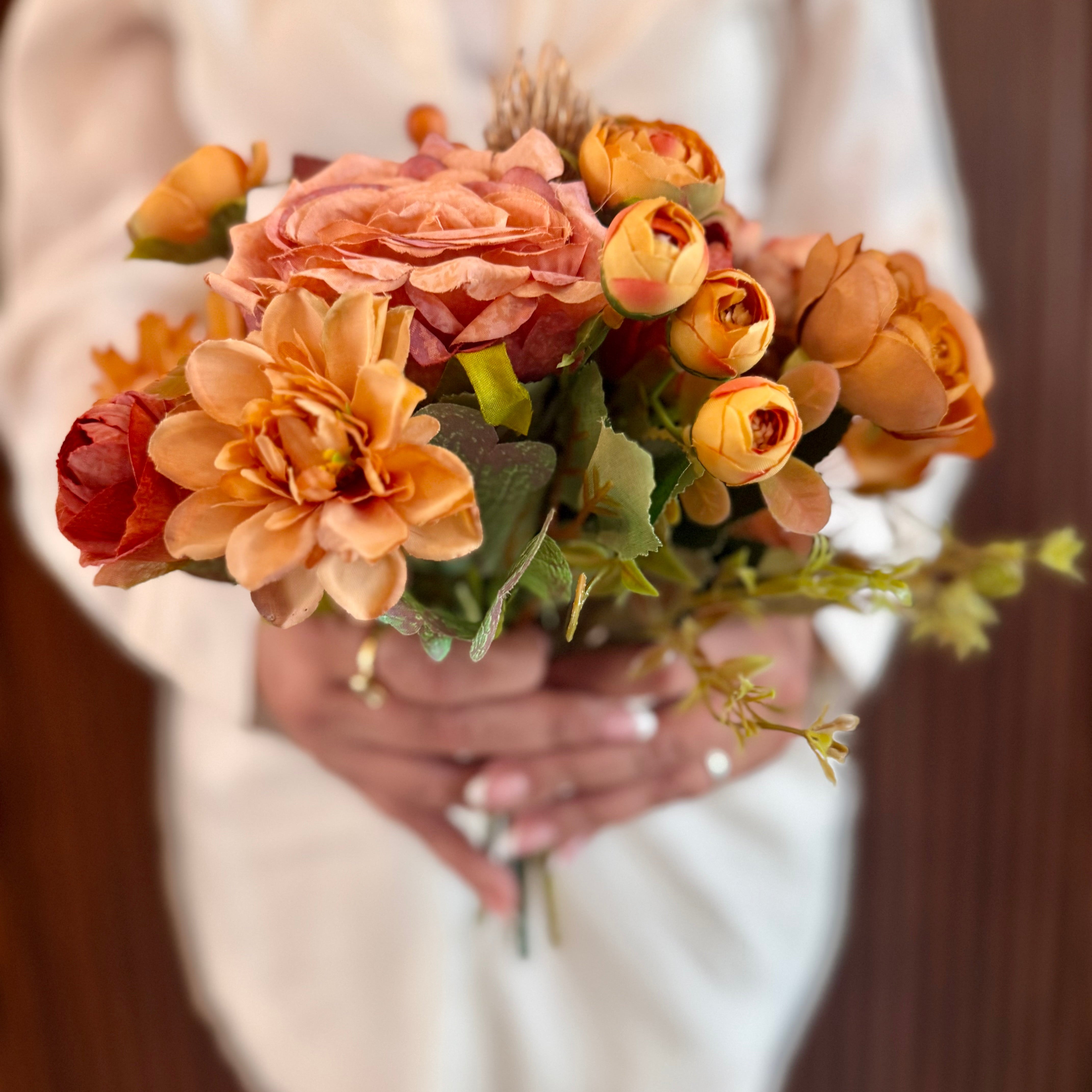 Autumn Embrace - Faux Flowers Bouquet