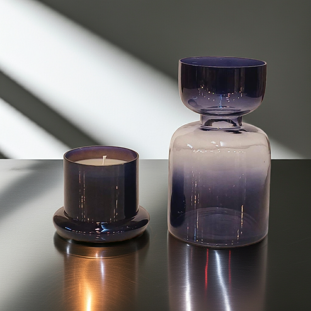 Black Celebration Box - Vase and Dome Candle