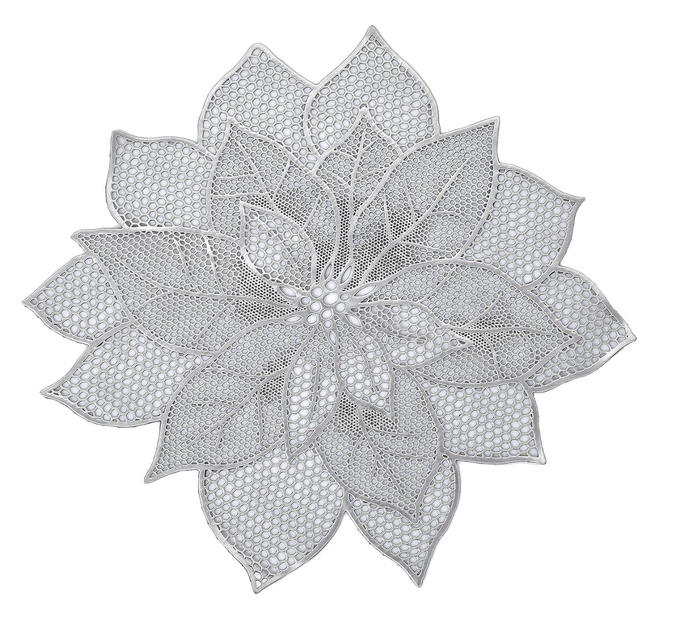 Lotus bloom Table Mats - Silver