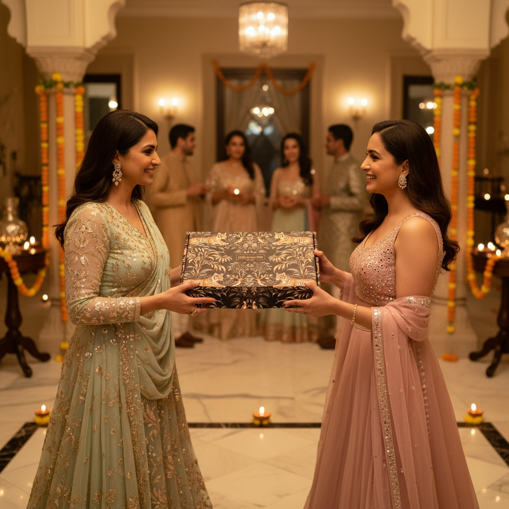 French Riviera Diwali Linen Box